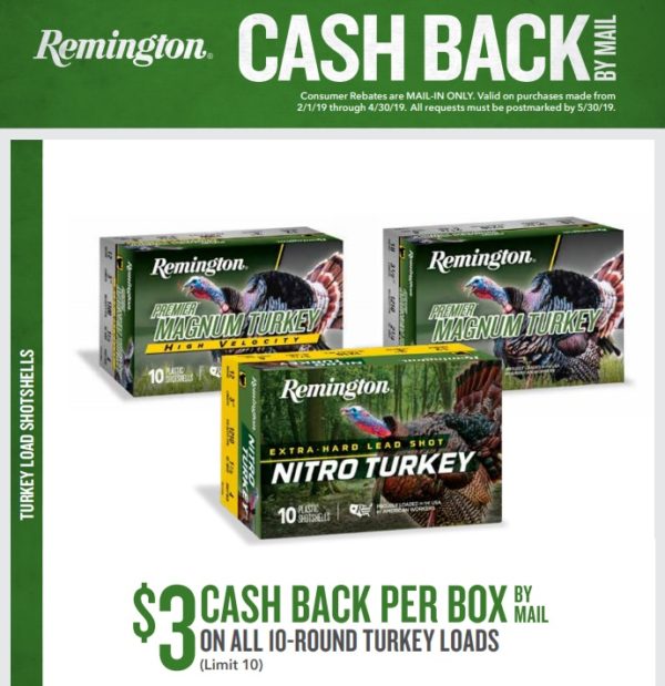 Remington Nitro Turkey Loads Mail In Rebate