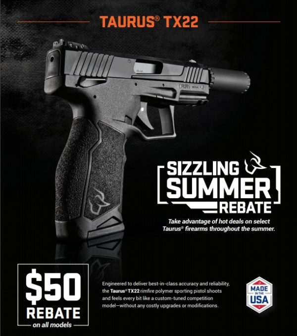 Taurus Tx22 Pistol Rebate Form