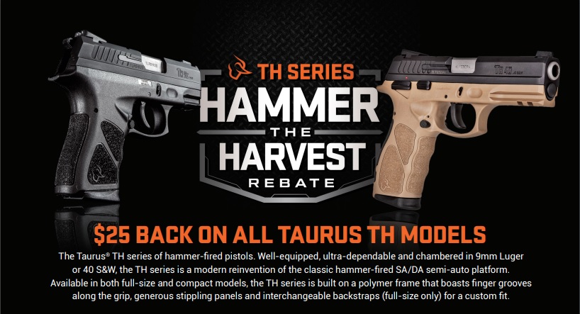 Taurus TH Series Rebate Gun Rebates