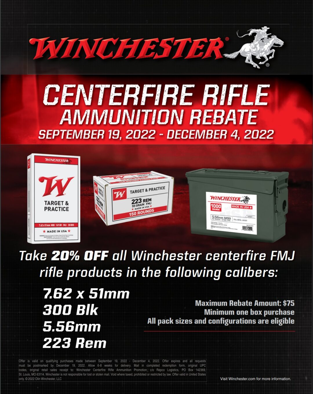 Winchester Centerfire Rebate