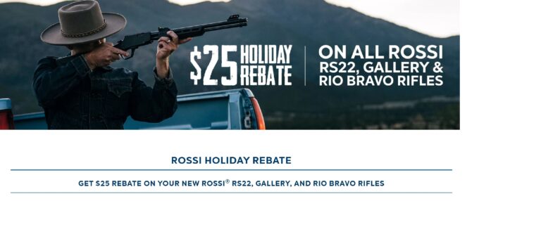 Nov Rossi Rifle Rebate Gun Rebates