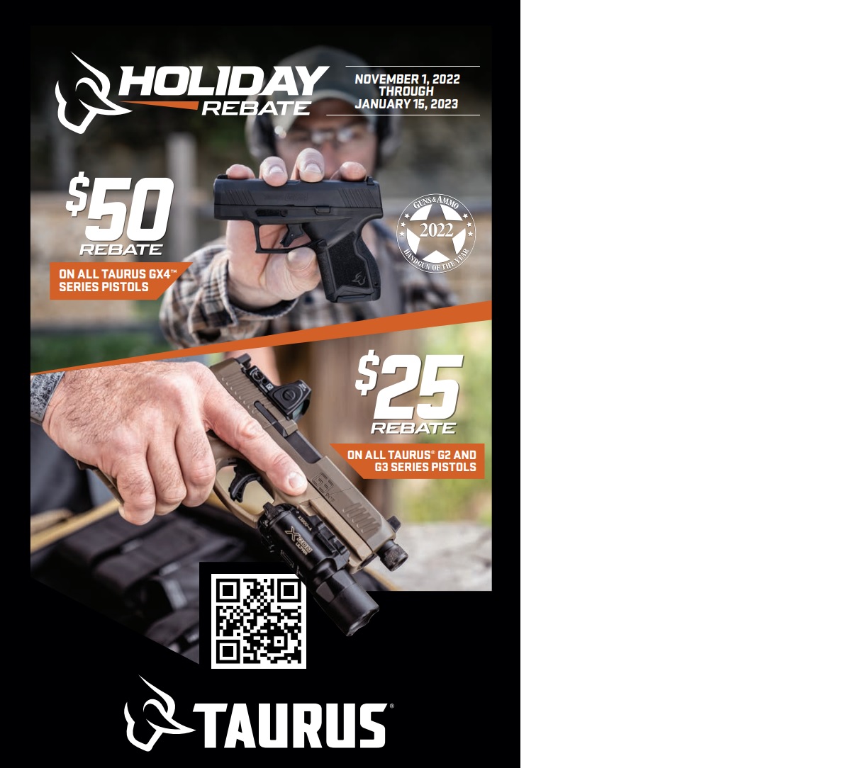 Nov Taurus 25 rebate Gun Rebates