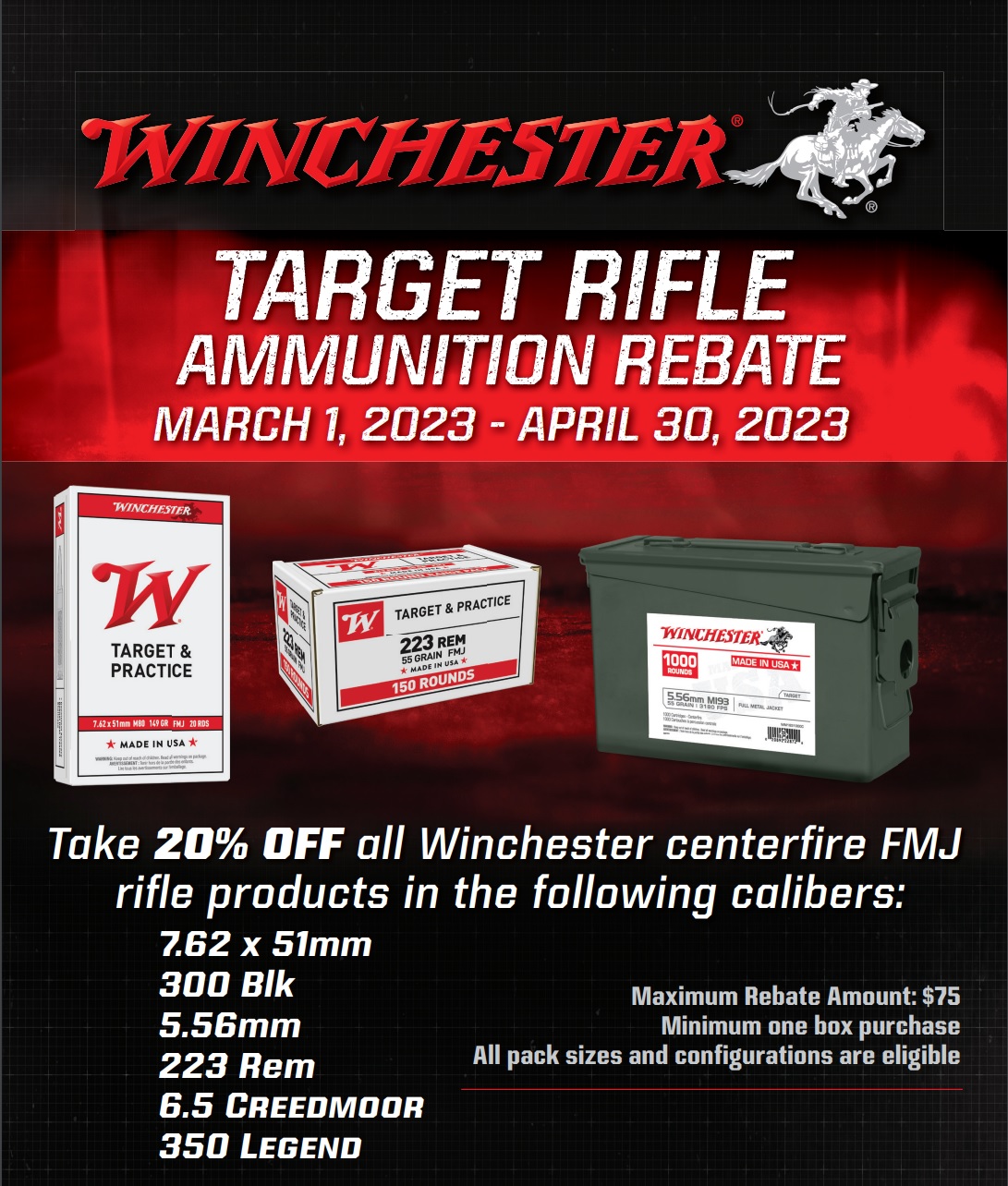 Winchester Ammo Rebate 2023 Form