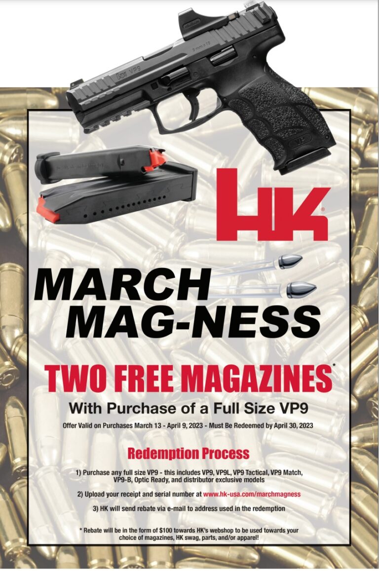 2023 HK Free Mag Promo Gun Rebates