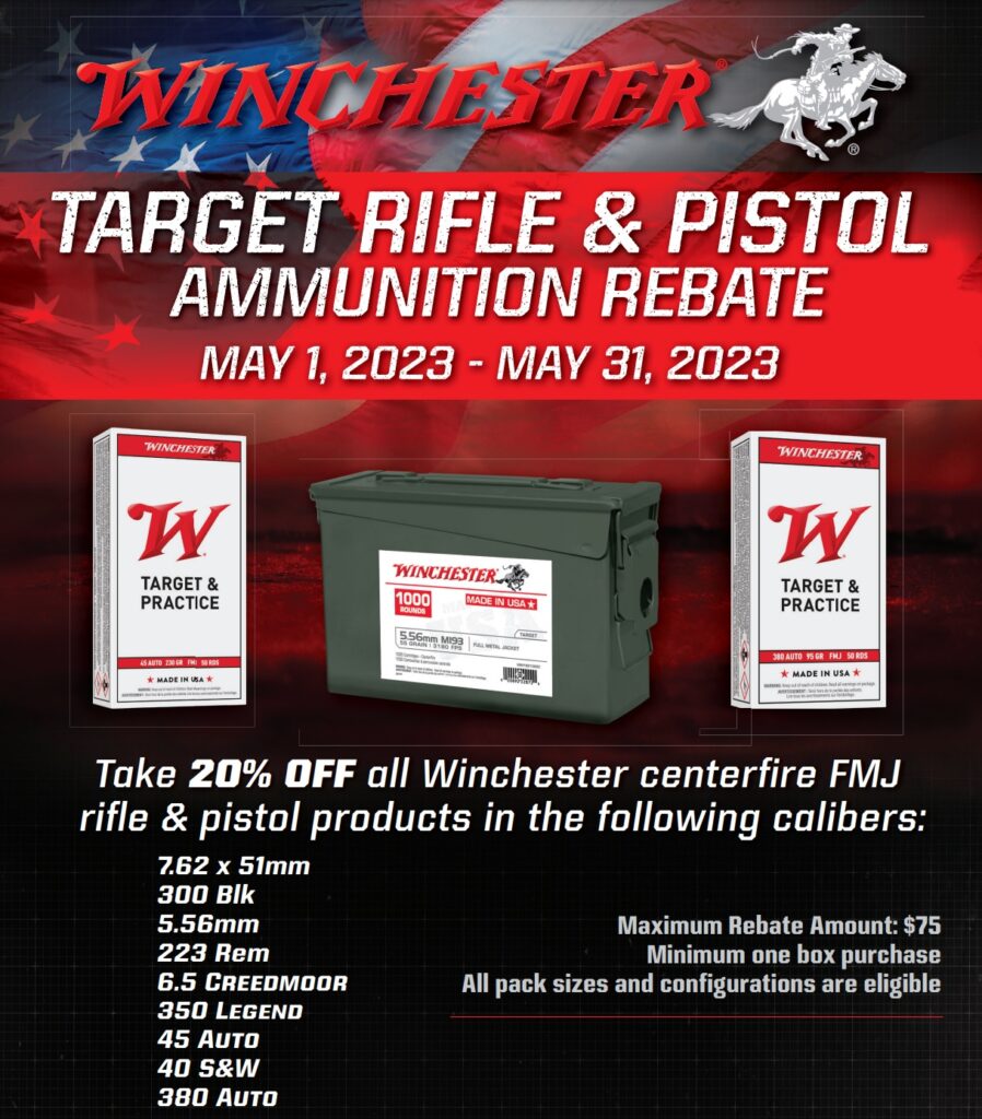 Winchester May Ammo Promo Gun Rebates